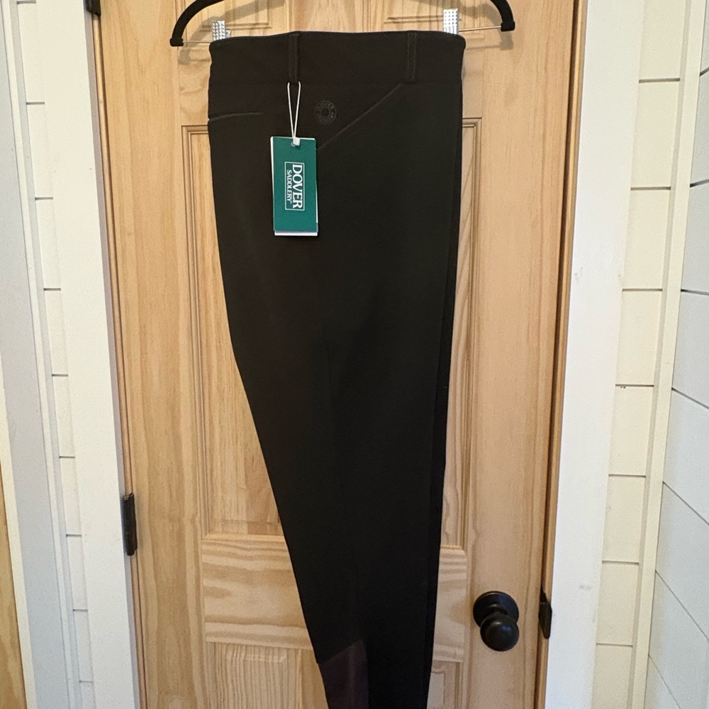 Dover Saddlery IconEQ Wellesley Full Seat Breeches Black Size 38 NWT